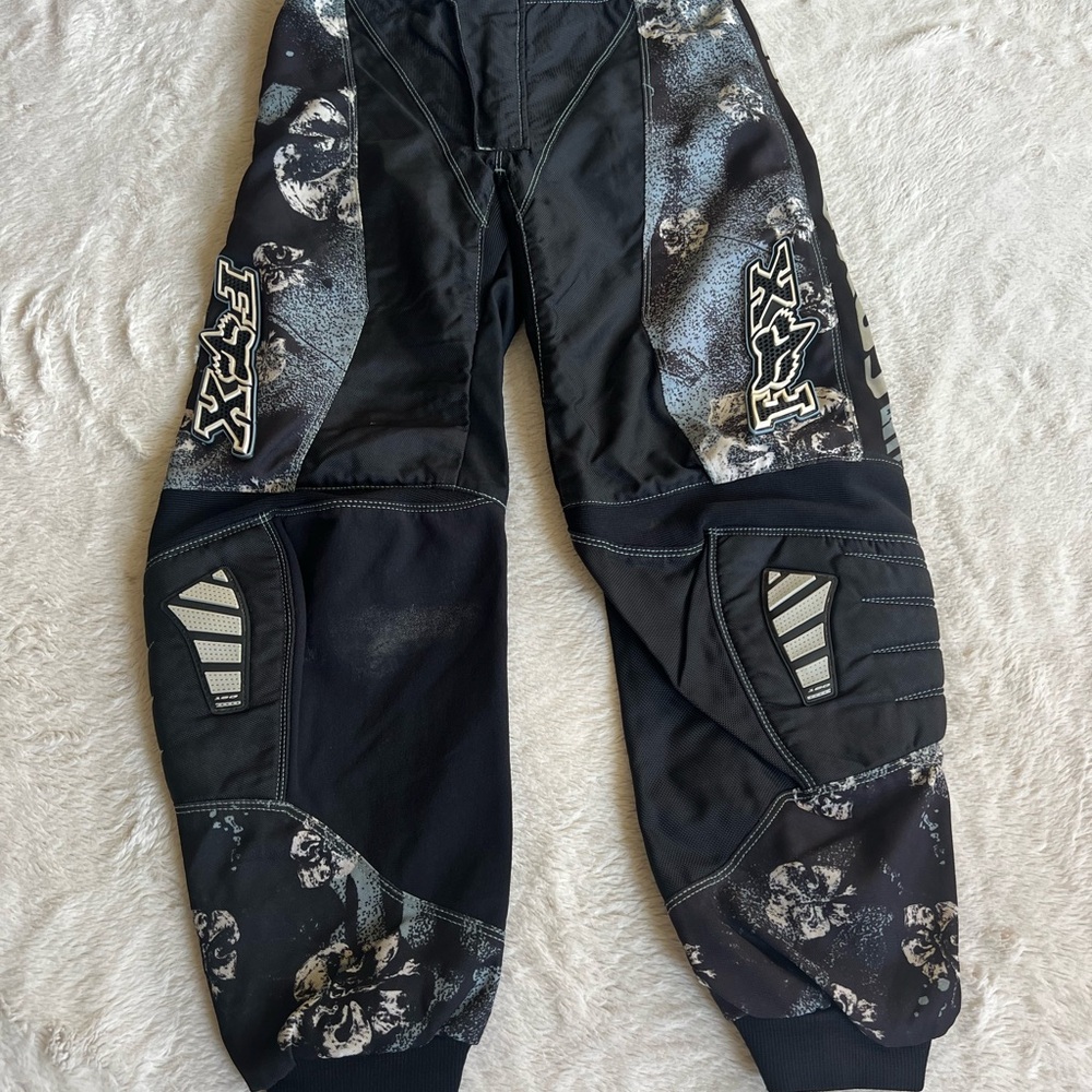 FOX Black and Gray Racing Pant